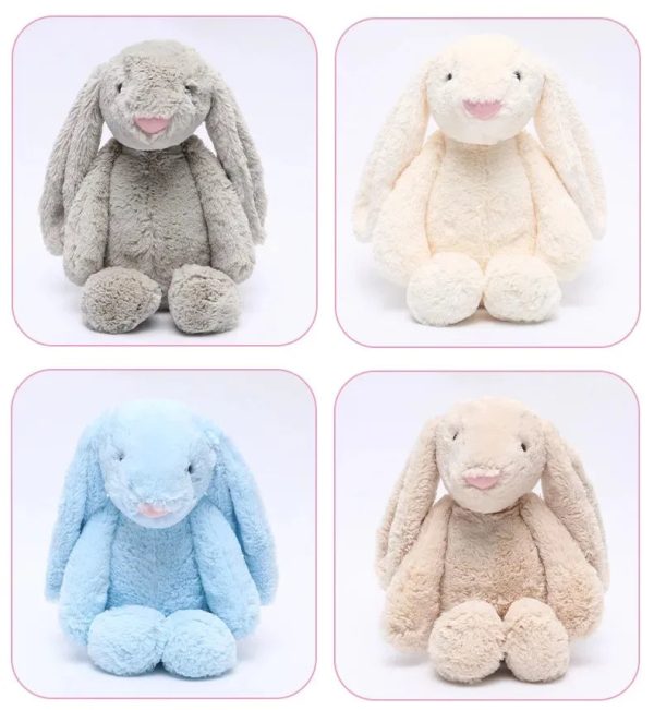 Cute Plush Long Ear Rabbit Doll - Adorable Sleeping Companion for Kids