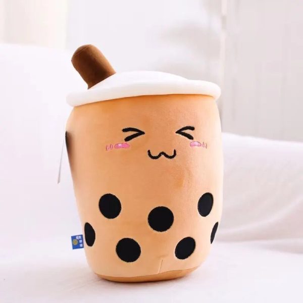 Cute Plush Milk Tea Cup Pillow - Adorable Decorative Toy for All Ages