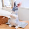 Cute Plush Rabbit Doll - Adorable Squat & Standing Huggable Gift for All Ages