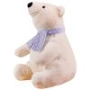 Cute Polar Bear Plush Toy with Scarf Soft Stuffed Gift