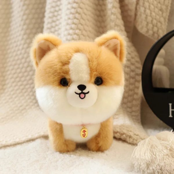 Cute Puppy Plush Toy Soft Husky and Corgi Dolls for Kids