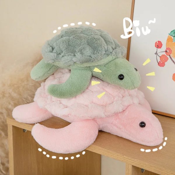 Cute Sea Turtle Plush Toy - Soft Stuffed Animal Pillow for Kids