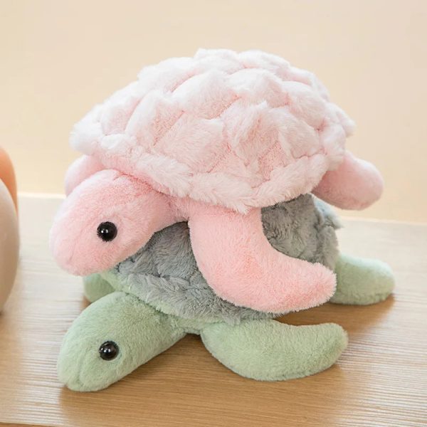 Cute Sea Turtle Plush Toy - Soft Stuffed Animal Pillow for Kids