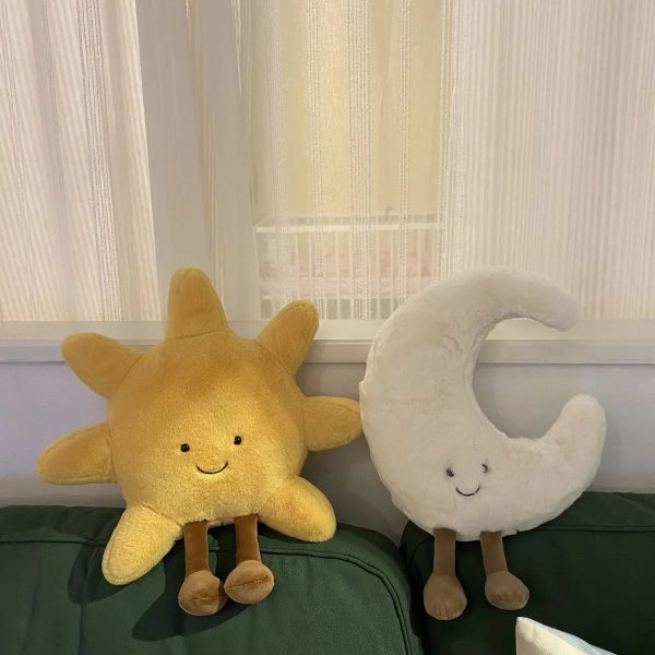 Cute Sun & Moon Pillows Soft Cozy