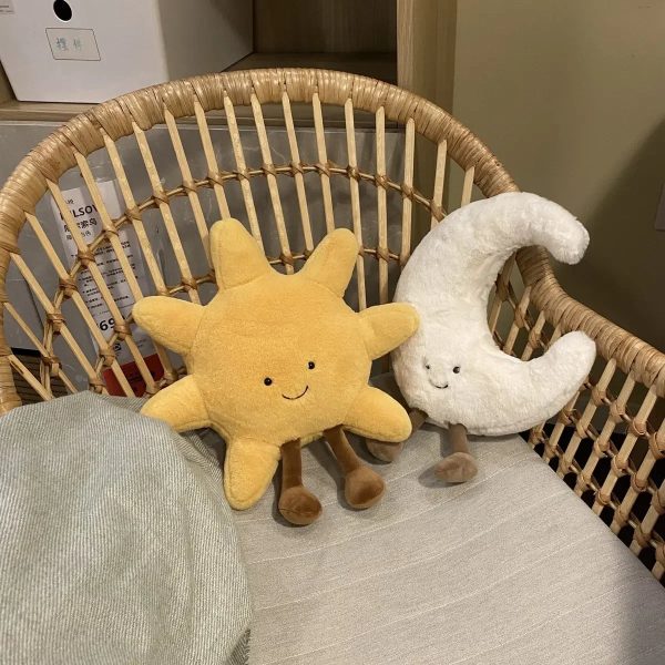 Cute Sun & Moon Pillows Soft Cozy