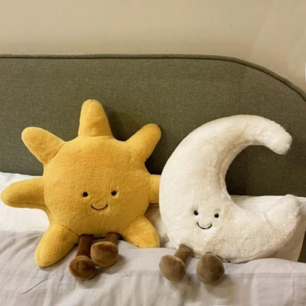 Cute Sun & Moon Pillows Soft Cozy