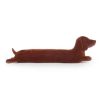 Dachshund Plush Pillow - Lifelike Long Dog Cushion for Home Decor