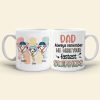 Dad, Always Remember, Gift For Dad, Personalized Mug, Funny Sperm Mug, Father's Day Gift