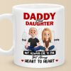 Dad And Daughter, Love You Can Feel - Family Personalized Custom Mug - Father's Day, Gift For Dad, Grandpa