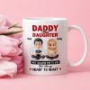 Dad And Daughter Share Love - Personalized Two-Tone Mug with Cute Design - Perfect Gift for Fathers and Daughters