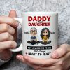 Dad And Daughter Share Love - Personalized Two-Tone Mug with Cute Design - Perfect Gift for Fathers and Daughters