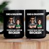 Dad And Daughters, Sons - A Bond That Can't Be Broken - Personalized Mug
