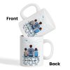 Dad Grandpa And Kids On Text Personalized Mug, Father's Day Gift For Dad, Grandpa, Husband