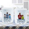 Dad Grandpa And Kids On Text Personalized Mug, Father's Day Gift For Dad, Grandpa, Husband