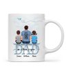 Dad Grandpa And Kids On Text Personalized Mug, Father's Day Gift For Dad, Grandpa, Husband
