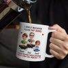 Dad Grandpa I Smile Because You Are My Daughters Sons Grandkids - Personalized Mug