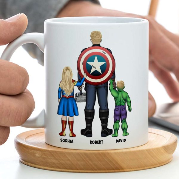 Dad Happy Father's Day, Personalized Coffee Mug, Best Dad Ever Mug, Gift For Dad 09acqn220523tm