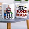 Dad Happy Father's Day, Personalized Coffee Mug, Best Dad Ever Mug, Gift For Dad 09acqn220523tm
