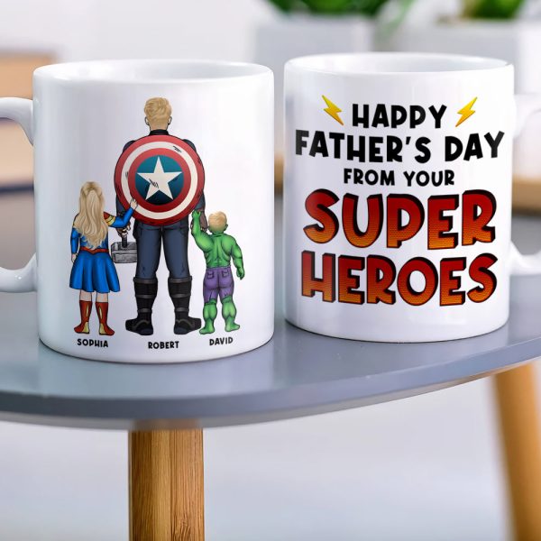 Dad Happy Father's Day, Personalized Coffee Mug, Best Dad Ever Mug, Gift For Dad 09acqn220523tm