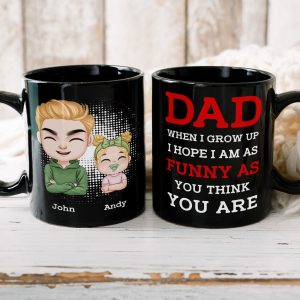 Dad I Hope I Am As Funny Personalized Coffee Mug BLM-02nali190423