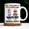 Dad, I Will Always Be Your Little Girl, Girl and Dad Sitting - Personalized Custom Coffee Mug - DAD137_MG