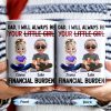 Dad, I Will Always Be Your Little Girl, Girl and Dad Sitting - Personalized Custom Coffee Mug - DAD137_MG