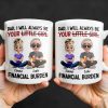 Dad, I Will Always Be Your Little Girl, Girl and Dad Sitting - Personalized Custom Coffee Mug - DAD137_MG