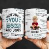 Dad Jokes You Mean Rad Jokes - Personalized Custom Coffee Mug - DAD284_MG