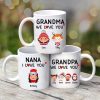 Dad Mom Grandparents We Love You Cute Kids Personalized Mug