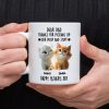 Dad Mom Thanks For Picking Up My Poop And Stuff Personalized White Mug Gift For Cat Lovers CH07 895240