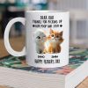 Dad Mom Thanks For Picking Up My Poop And Stuff Personalized White Mug Gift For Cat Lovers CH07 895240