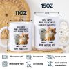 Dad Mom Thanks For Picking Up My Poop And Stuff Personalized White Mug Gift For Cat Lovers CH07 895240