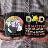 Dad No Matter 04DNPO060623 Personalized Family Coffee Black Mug
