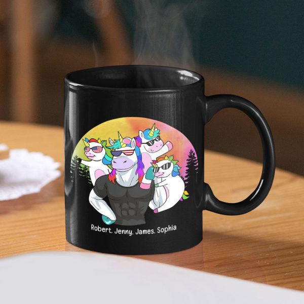 Dad No Matter 04DNPO060623 Personalized Family Coffee Black Mug