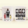 Dad Thank You For Morphin With Us - Gift For Dad - Personalized Ceramic Mug - CL21 NA94