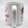 Dad Thank You for Teaching Me How to Be Brave, Cartoon Figures of Father and Daughter - Personalized Custom Coffee Mug - DAD134_MG
