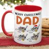 Dad The Best Things That Ever Came Out Of Your Balls, Personalized Accent Mug