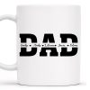 Dad The Man, The Legend, The Heart Of Our Family Mug - Personalized Custom Coffee Mug - DAD025_MG