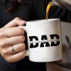 Dad The Man, The Legend, The Heart Of Our Family Mug - Personalized Custom Coffee Mug - DAD025_MG