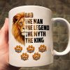 Dad The Man The Legend The Myth The King Personalized Mug, Father's Day Gift for Dad