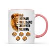 Dad The Man The Legend The Myth The King Personalized Mug, Father's Day Gift for Dad