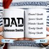Dad The Man The Myth The Legend Custom Mug - Personalized Custom Coffee Mug - DAD024_MG