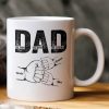 Dad The Man The Myth The Legend Fist Bump - Personalized Mug