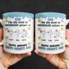 DAD This Day Would Be Meaningless Without Us, Smiley Faces, Flower - Personalized Custom Coffee Mug - DAD169_MG