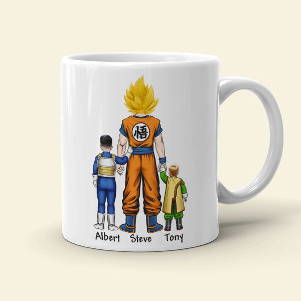 Dad, We Love You Over 9000, Personalized Mug, Gift For Dad, 04hupo010623hh