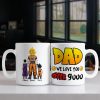 Dad, We Love You Over 9000, Personalized Mug, Gift For Dad, 04hupo010623hh