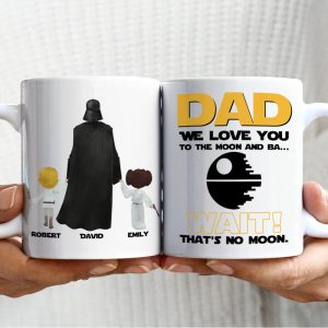 Dad We Love You To The Moon And Ba.. 01hudt020623 Personalized Coffee Mug