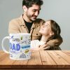Dad You Are My Best Friend Ceramic Coffee Mug, Best Dad Ever Gift for Father Husband Grandpa, Fathers Day Birthday Christmas Gift from Daughter Son