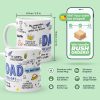Dad You Are My Best Friend Ceramic Coffee Mug, Best Dad Ever Gift for Father Husband Grandpa, Fathers Day Birthday Christmas Gift from Daughter Son
