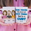 Dad You're My Hero But Mum Thinks You're A Cunt Personalized Mug Gift For Dad